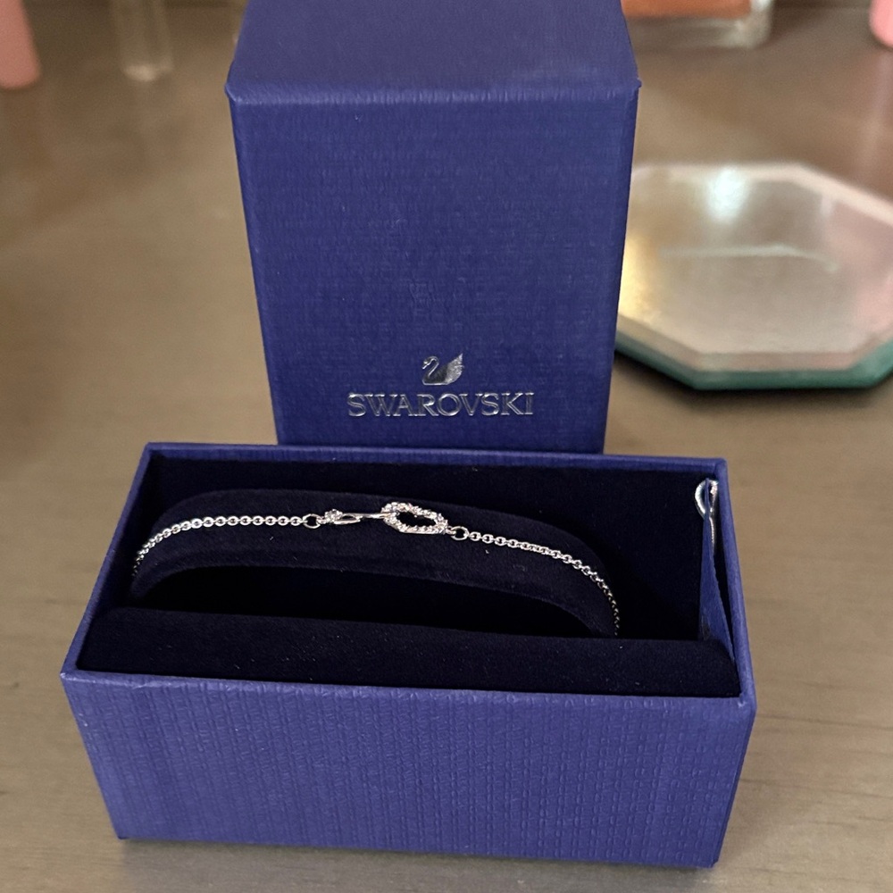 Swarovski Silver Bracelet with Crystal Accents